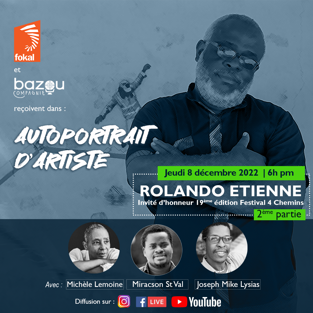 Portrait dartiste Rolando Etienne