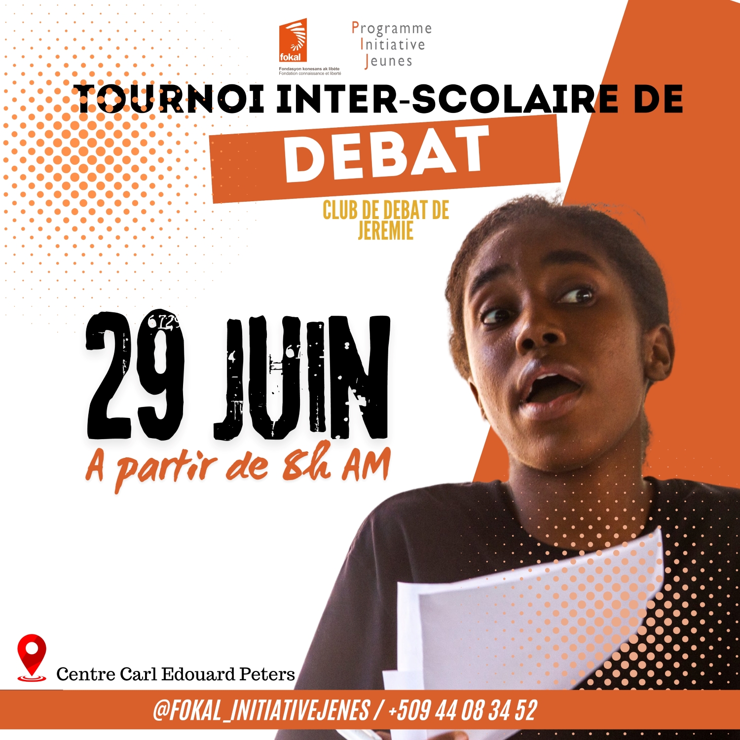 Black Brown Illustration Debate Competition Poster Publication Instagram 2n