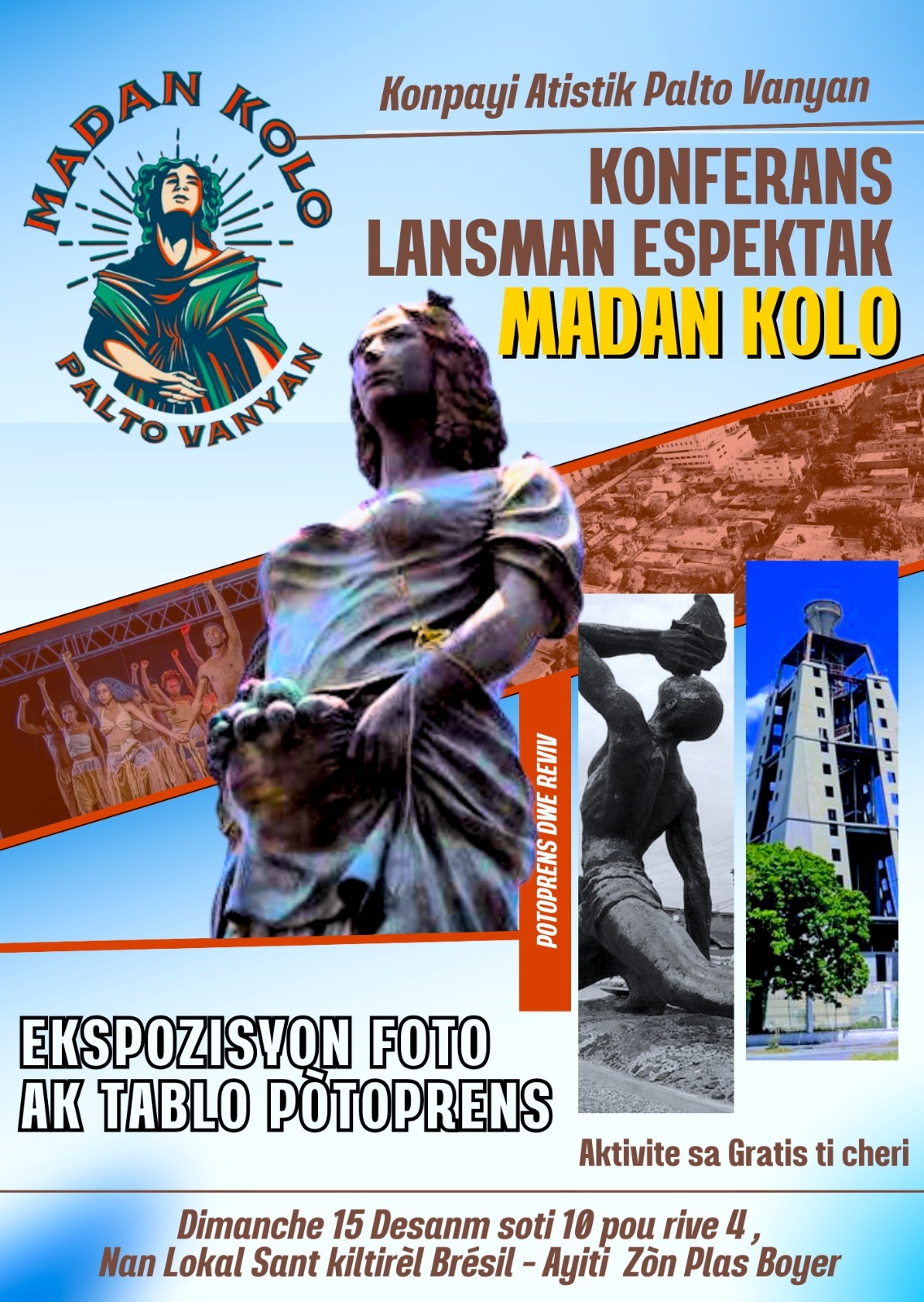 afich espektak madan kolo